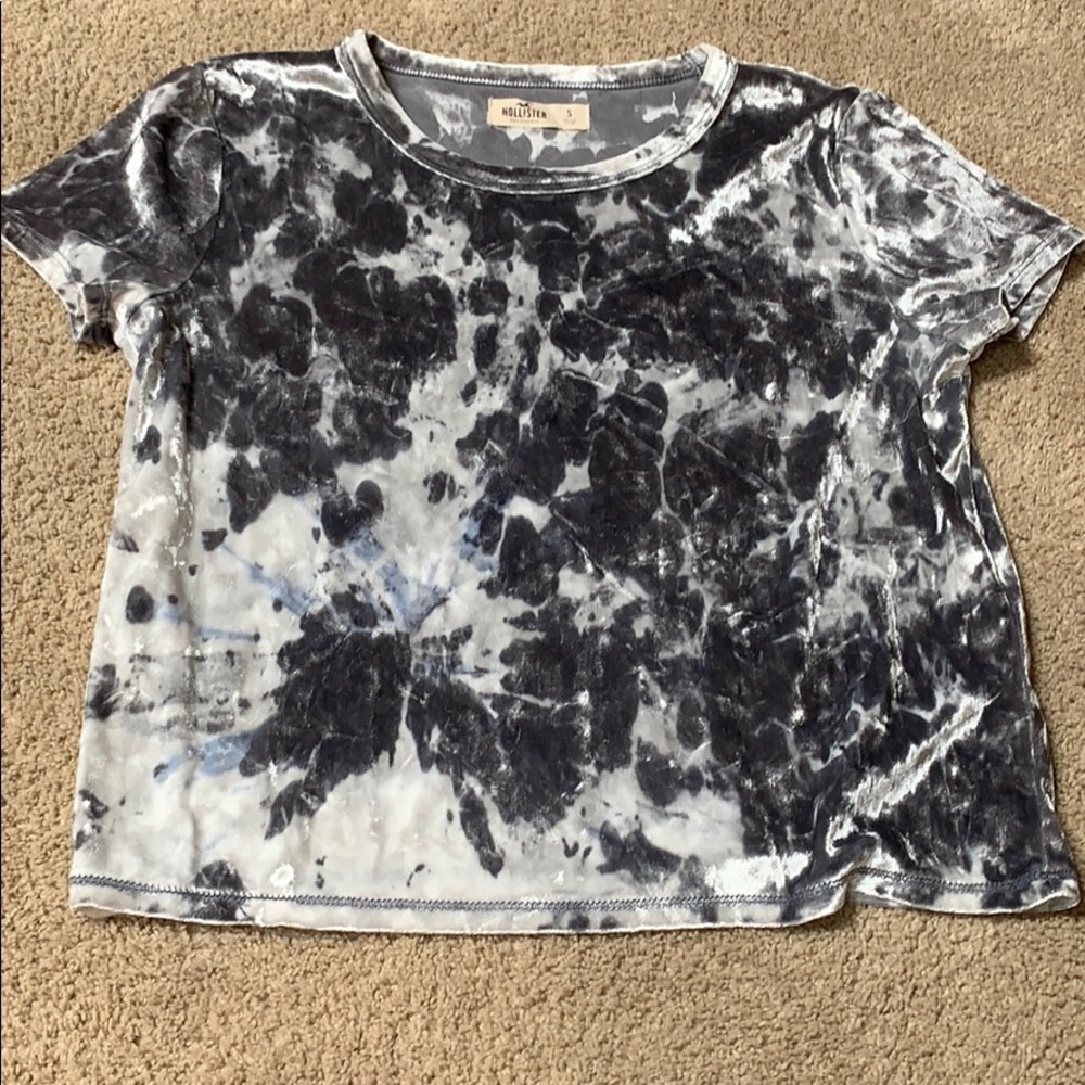 hollister velvet top